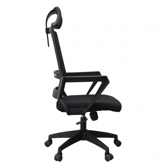 Scaun directorial CLAVIS, Textil / Mesh, Negru [3]