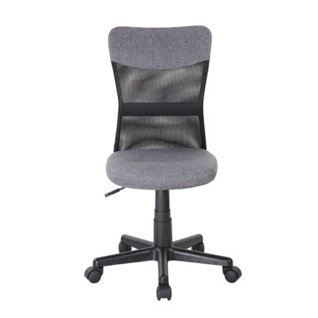 Scaun de birou CHEAP, textil+mesh, gri/negru [2]