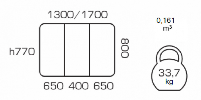 Masa de bucatarie extensibila LUMAS, 130(170)*80, White [3]