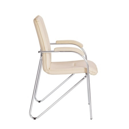 Scaun vizitator MULLER Soft, Crem piele naturala [3]