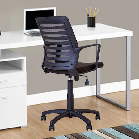 Set 2 scaune de birou MASTER GTP, cu brate, mesh/textil, negru [3]