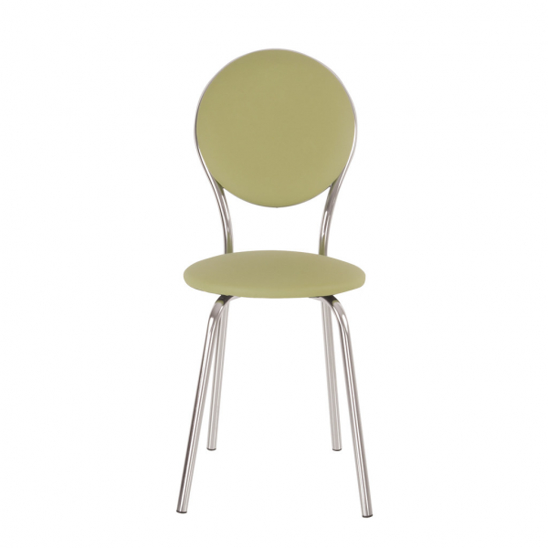 Scaun bucatarie Fast Chrome, Oliv piele ecologica [2]