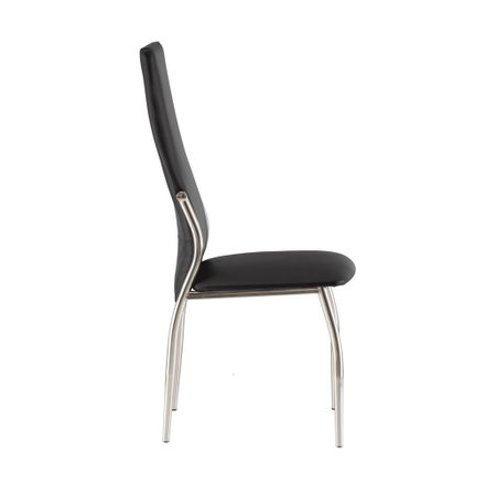 Scaun bucatarie Mark, Negru piele ecologica [3]
