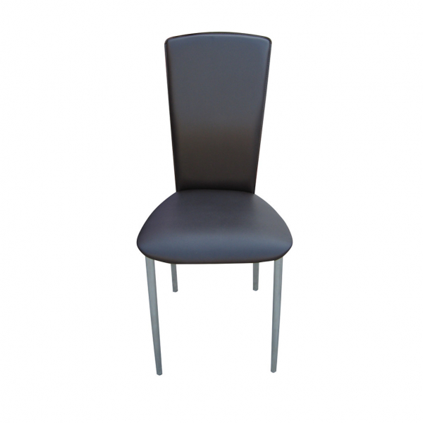 Scaun bucatarie Nora Chrome, Wenge piele ecologica [2]