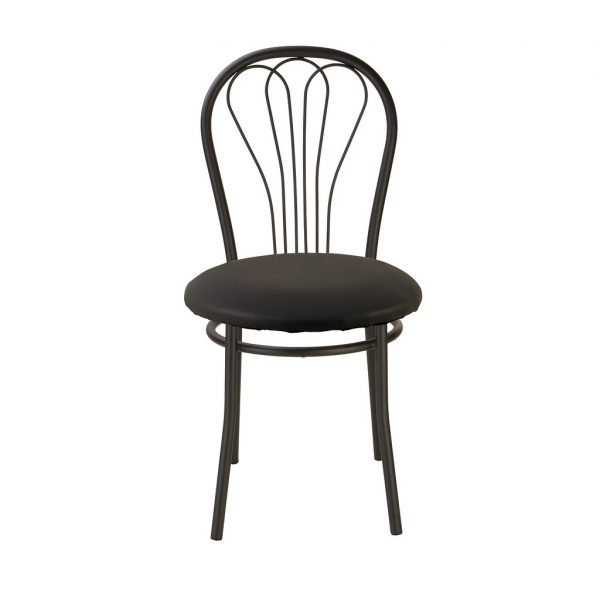 Scaun bucatarie Picard Black, Negru piele ecologica [2]