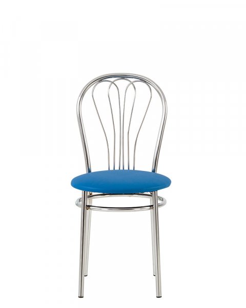 Scaun bucatarie Picard Chrome, Albastru deschis piele ecologica [2]