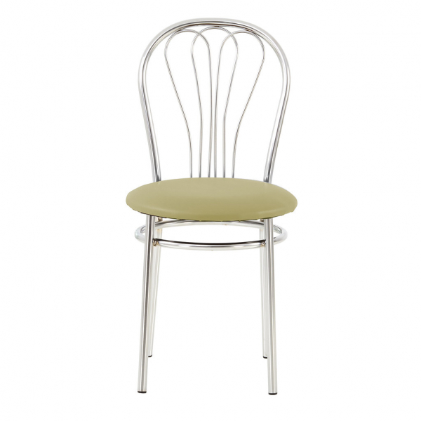 Scaun bucatarie Picard Chrome, Oliv piele ecologica [2]