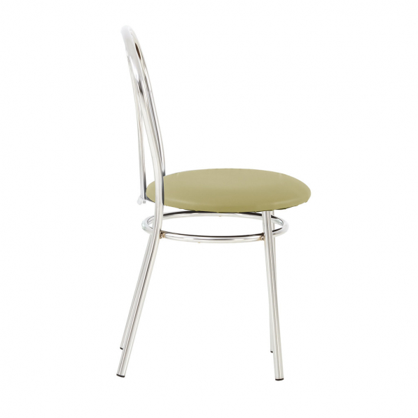 Scaun bucatarie Picard Chrome, Oliv piele ecologica [3]