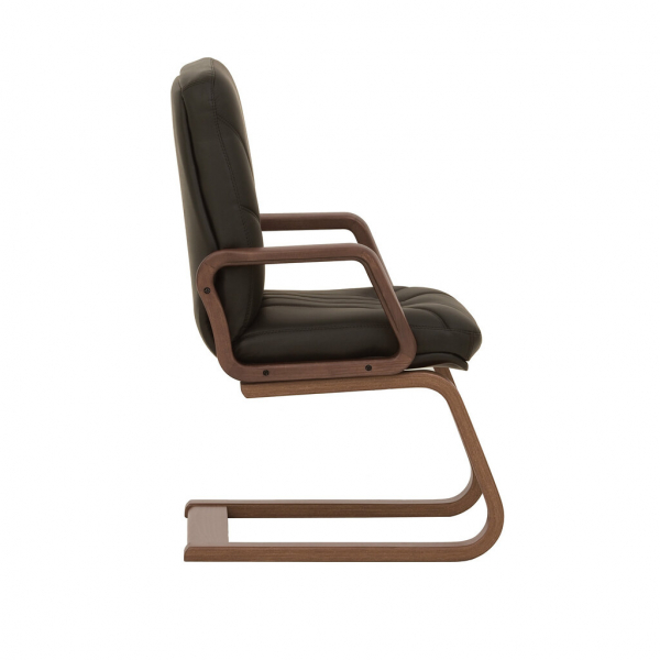 Scaun conferinta HEAD OFFICE EXTRA CF, Negru piele ecologica [3]