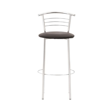 Scaun de bar Baroque Hoker, Negru piele ecologica [2]