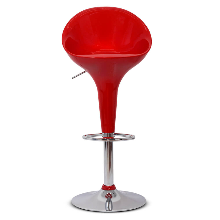 Scaun de bar Pavia, rosu, plastic [3]