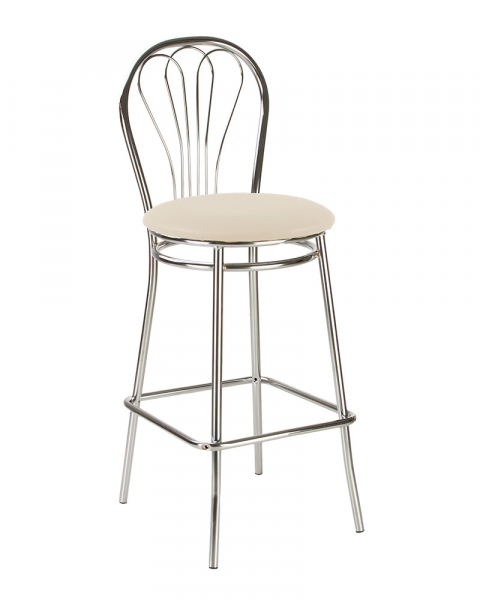 Scaun de bar Picard Hoker, Crem piele ecologica [2]