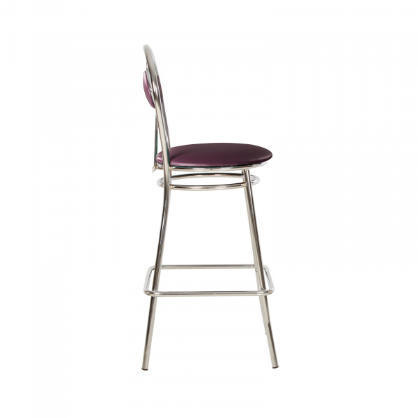 Scaun de bar Wegner Hoker, Mov piele ecologica [3]