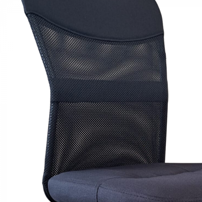 Scaun de birou CHEAP, textil+mesh, Negru [4]