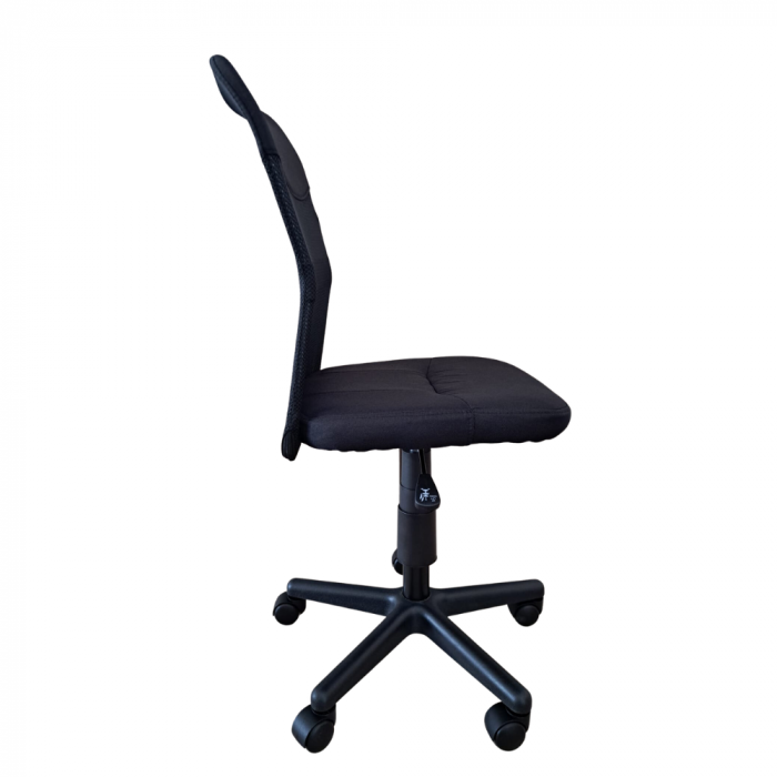 Scaun de birou CHEAP, textil+mesh, Negru [3]
