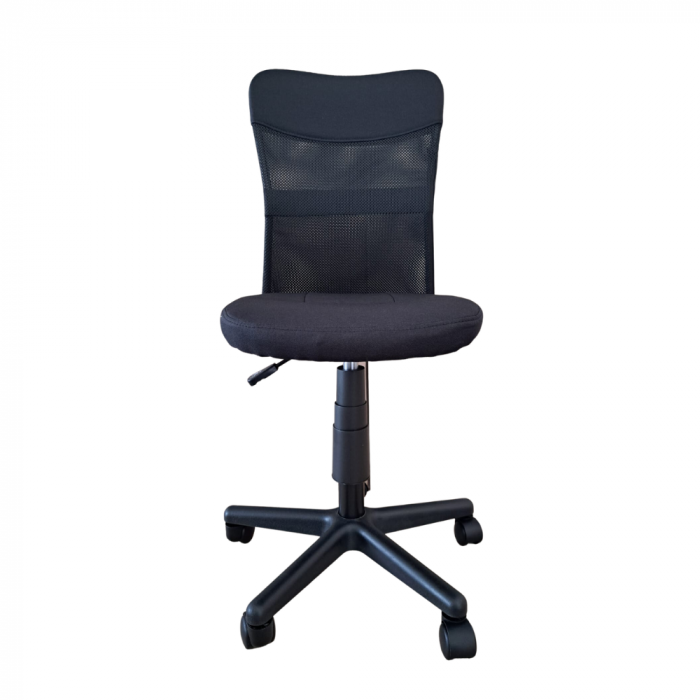 Scaun de birou CHEAP, textil+mesh, Negru [2]
