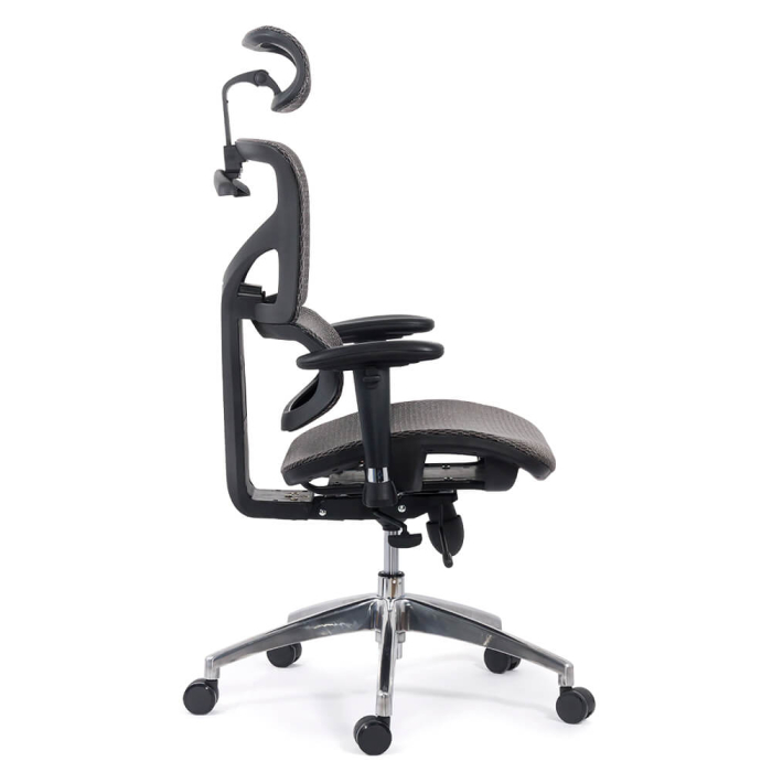 Scaun de birou Comfort 133, gri, plasa [3]