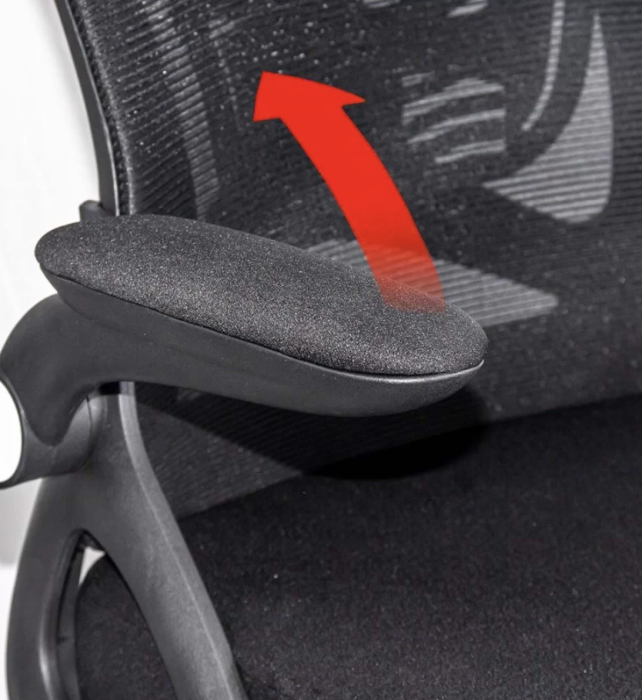 Scaun de birou ELEVATE, suport pentru picioare reglabil, Mesh, Negru [6]