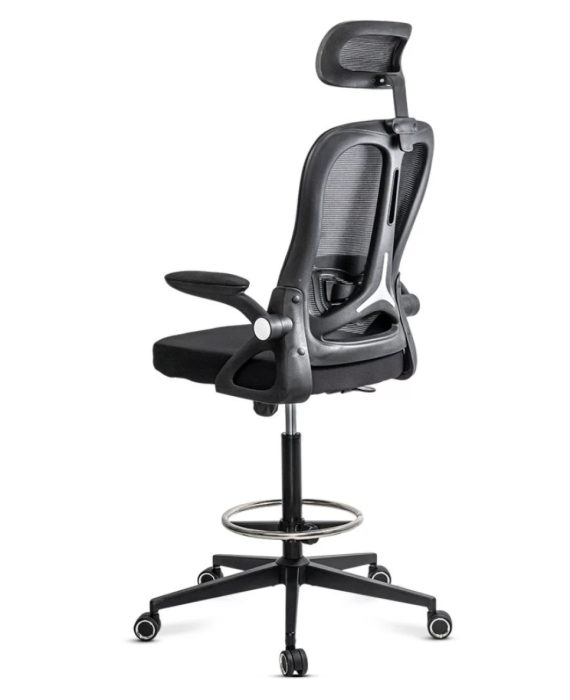 Scaun de birou ELEVATE, suport pentru picioare reglabil, Mesh, Negru [3]