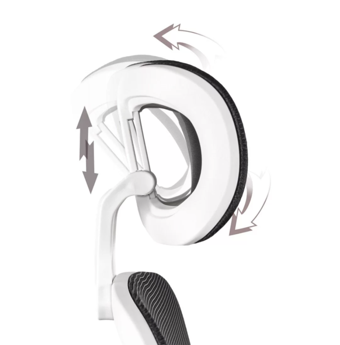 Scaun de birou ergonomic Davos 138, suport lombar reglabil , Negru, Stofa + Mesh [6]