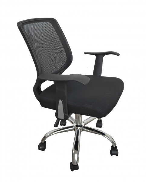 Scaun de birou ergonomic DIEGO, Mesh/Textil, Negru [2]