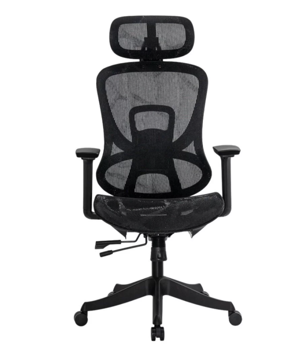 Scaun de birou ergonomic din Mesh cu brațe reglabile 3D DIABLO, Negru [2]