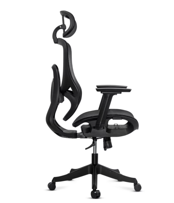Scaun de birou ergonomic din Mesh cu brațe reglabile 3D DIABLO, Negru [4]