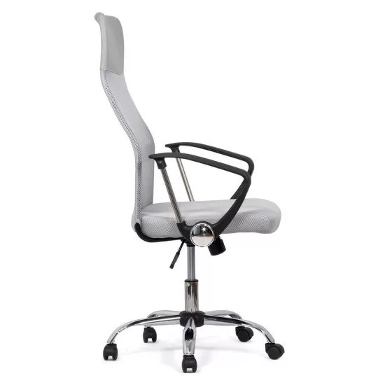 Scaun de birou ergonomic TAZZ Mesh/ piele ecologica Gri [3]