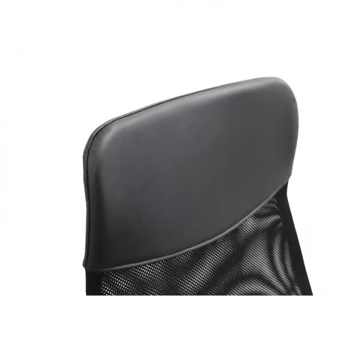 Scaun de birou ergonomic TAZZ Mesh/ piele ecologica Negru [8]