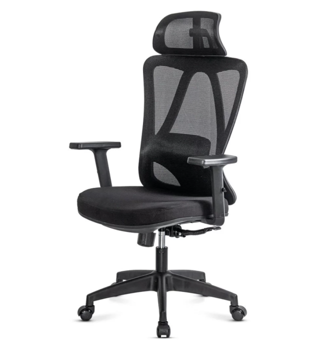 Scaun de birou ergonomic Vertex 135, Negru, Mesh [5]