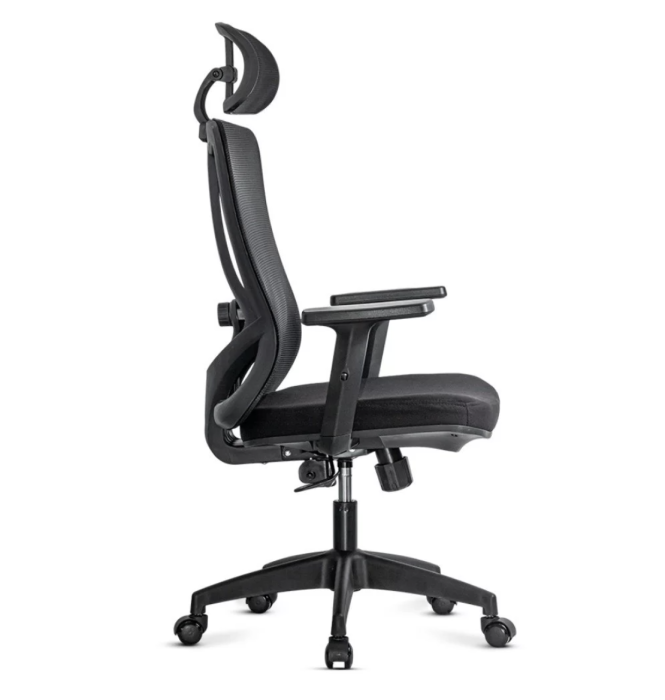 Scaun de birou ergonomic Vertex 135, Negru, Mesh [3]