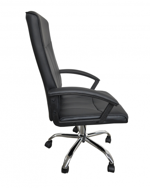 Scaun de birou ergonomic VITO, PU, Negru [2]