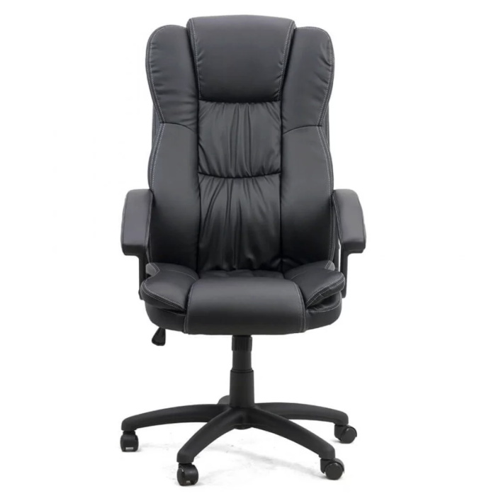 Scaun de birou EXECUTIVE, reglabil pe inaltime, piele ecologica, Negru [2]