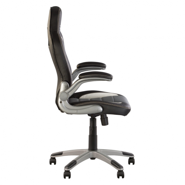 Scaun de birou gaming MOTORSPORT, Multicolor piele ecologica [3]