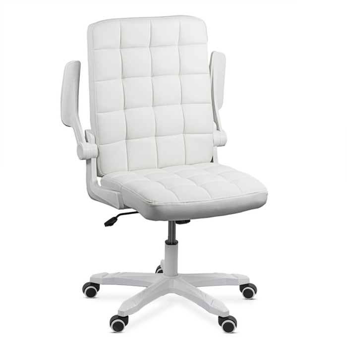 Scaun de birou Logan 71, alb, piele ecologica [3]