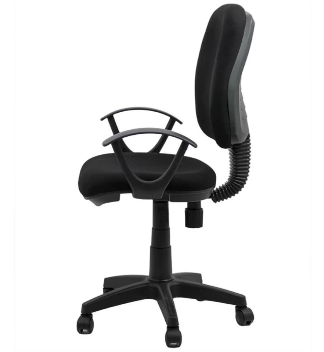 Scaun de birou NOVA, reglabil pe inaltime, stofa, Negru [3]