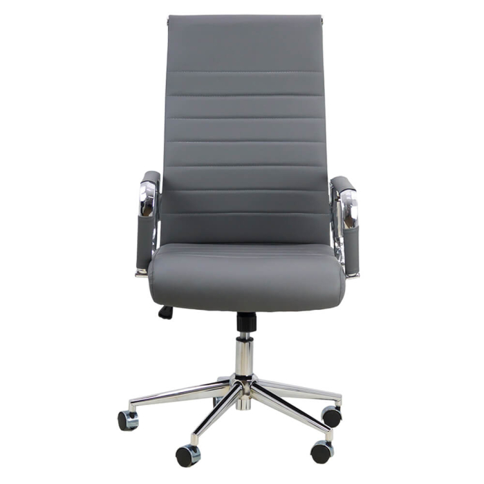 Scaun de birou Optima 170, gri, piele ecologica [2]