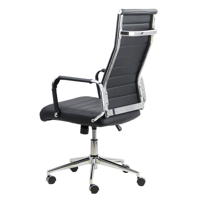 Scaun de birou Optima 170, negru, piele ecologica [2]