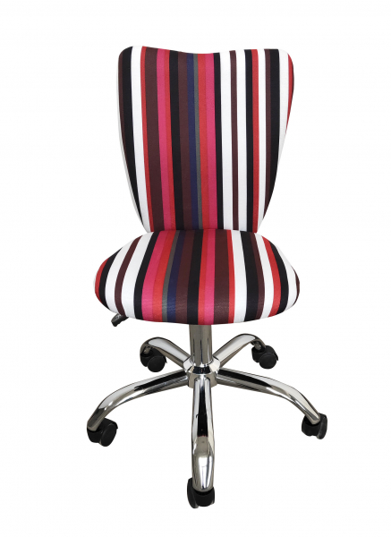 Scaun de birou pentru copii HELENA, Stofa multicolora cu model dungat [2]