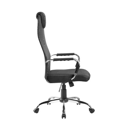 Scaun de birou SIDNEY cutetiera integrata, Mesh, Negru [4]