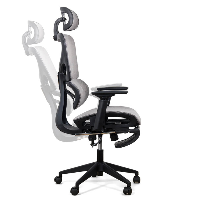 Scaun de birou Style 131, gri, plasa [2]