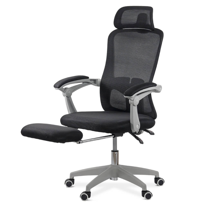 Scaun de birou Supreme, negru, plasa [2]