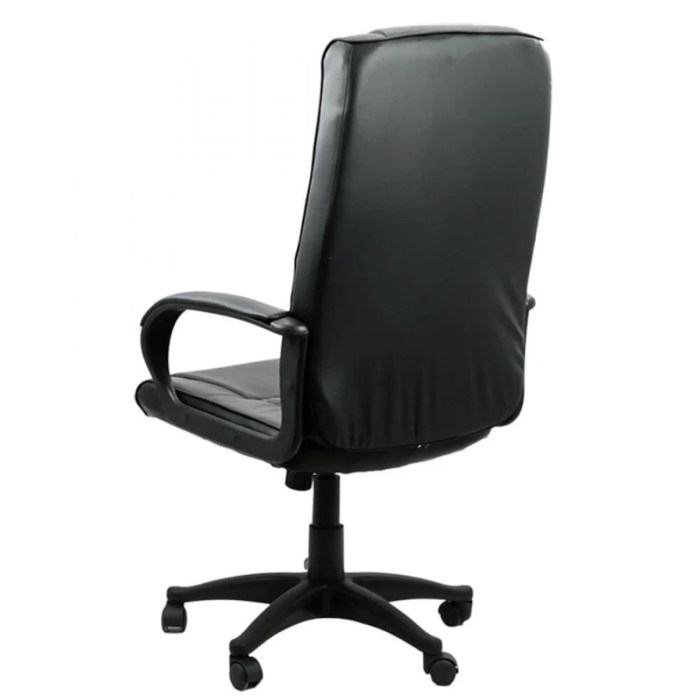 Scaun de birou URBAN, mecanism balans, piele ecologica, Negru [3]