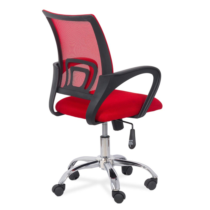 Scaun de birou Vector, rosu, plasa [3]