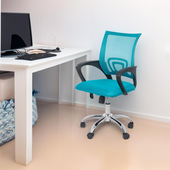 Scaun de birou Vector, turcoaz, plasa [2]