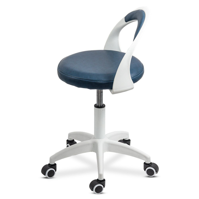 Scaun de birou Vertex 75, albastru, piele ecologica [2]