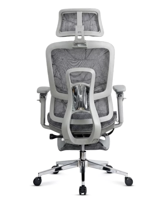 Scaun de birou VISION, brate 4D, mesh respirabil, Gri [5]