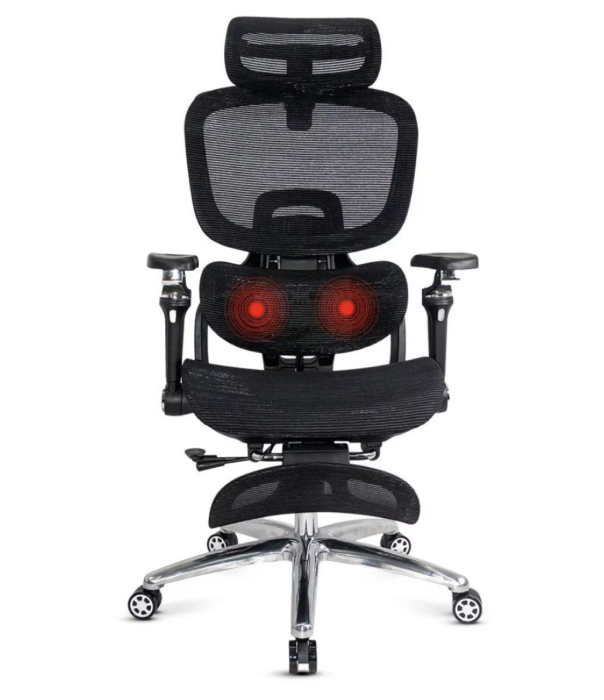 Scaun de birou VISION, brate 4D, mesh respirabil, Negru [3]