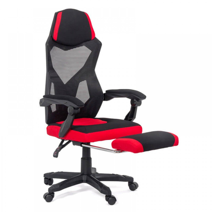 Scaun de birou Xenon 146, rosu, plasa [3]