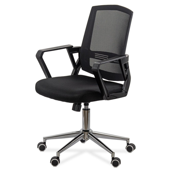Scaun de birou Zenith, negru, plasa [3]